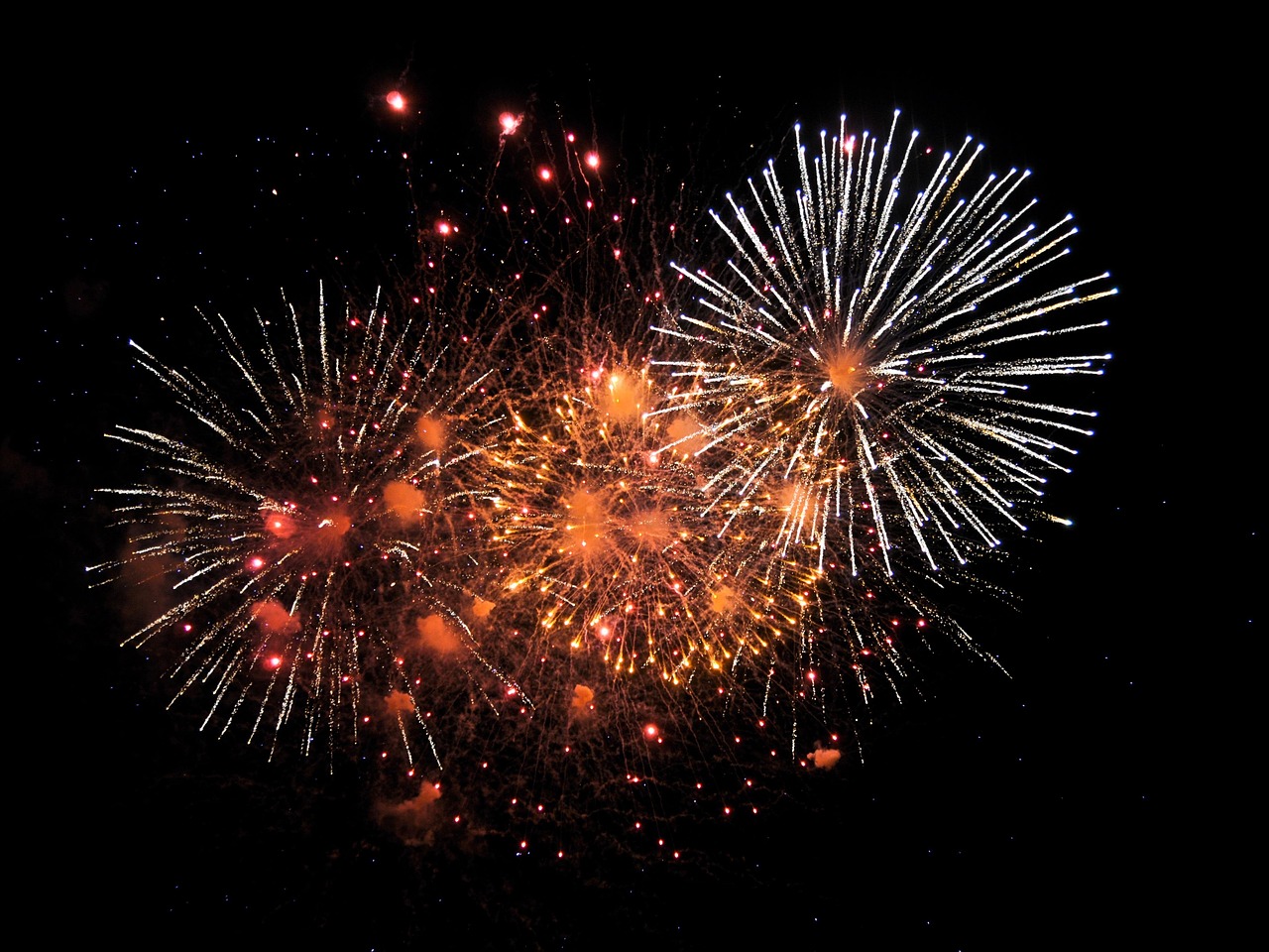 Silvester Lindau Neujahr Feuerwerk Bodensee